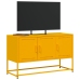 Mueble para TV de acero amarillo mostaza 100,5x39x60,5 cm