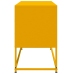 Mueble para TV de acero amarillo mostaza 100,5x39x60,5 cm