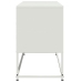 Mueble para TV de acero blanco 100,5x39x60,5 cm