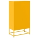 Aparador de acero amarillo mostaza 68,5x38,5x123,5 cm