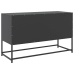 Mueble para TV de acero negro 100,5x39x60,5 cm