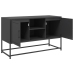 Mueble para TV de acero negro 100,5x39x60,5 cm