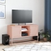 Mueble para TV de acero rosa 100,5x39x60,5 cm