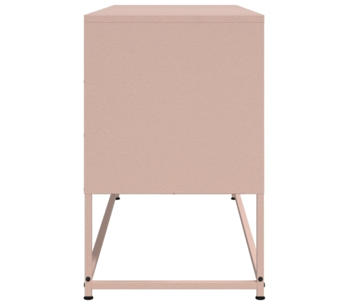 Mueble para TV de acero rosa 100,5x39x60,5 cm