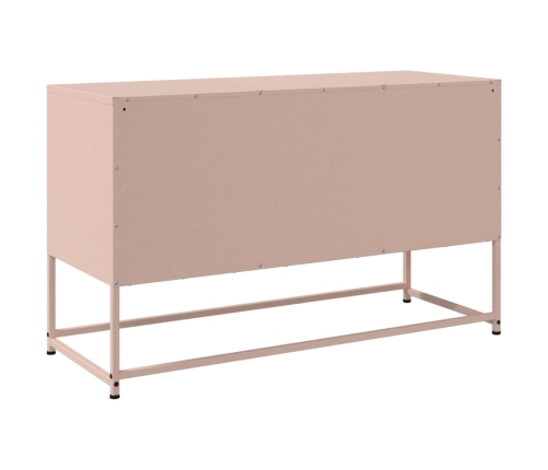 Mueble para TV de acero rosa 100,5x39x60,5 cm