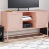 Mueble para TV de acero rosa 100,5x39x60,5 cm