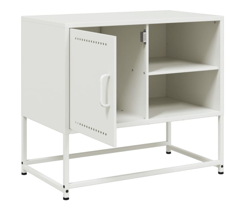 Mueble para TV de acero verde oliva 100,5x39x60,5 cm