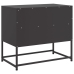 Mueble para TV de acero negro 68x39x60,5 cm