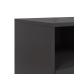 Mueble para TV de acero negro 68x39x60,5 cm