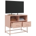 Mueble para TV de acero rosa 68x39x60,5 cm