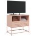 Mueble para TV de acero rosa 68x39x60,5 cm