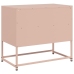 Mueble para TV de acero rosa 68x39x60,5 cm