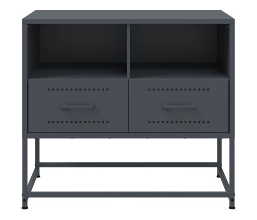 Mueble para TV de acero gris antracita 68x39x60,5 cm