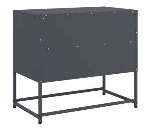 Mueble para TV de acero gris antracita 68x39x60,5 cm