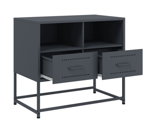 Mueble para TV de acero gris antracita 68x39x60,5 cm