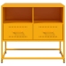 Mueble para TV de acero amarillo mostaza 68x39x60,5 cm