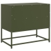 Mueble para TV de acero verde oliva 68x39x60,5 cm