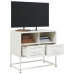 Mueble para TV de acero blanco 68x39x60,5 cm