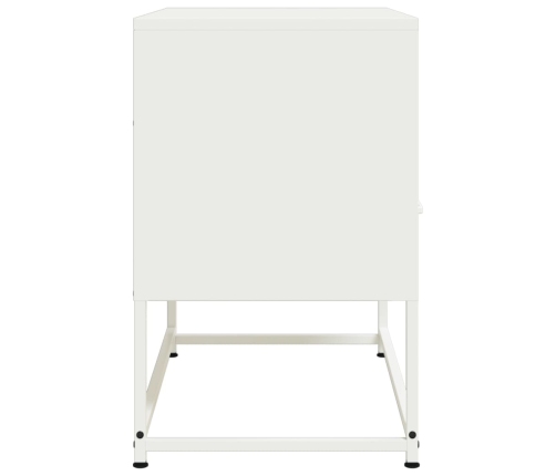 Mueble para TV de acero blanco 68x39x60,5 cm