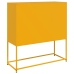 Aparador acero amarillo mostaza 100,5x39x107 cm