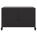 Mueble de TV acero negro 68x39x43,5 cm