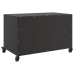 Mueble de TV acero negro 68x39x43,5 cm