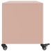 vidaXL Mueble para TV acero laminado en frío rosa 68x39x43,5 cm