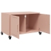 vidaXL Mueble para TV acero laminado en frío rosa 68x39x43,5 cm