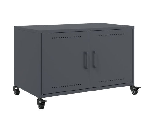 Mueble para TV acero laminado en frío antracita 68x39x43,5 cm