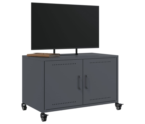 Mueble para TV acero laminado en frío antracita 68x39x43,5 cm