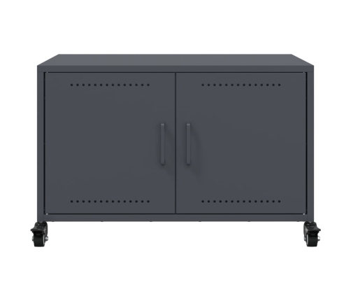 Mueble para TV acero laminado en frío antracita 68x39x43,5 cm