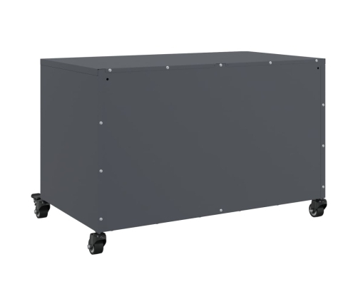 Mueble para TV acero laminado en frío antracita 68x39x43,5 cm