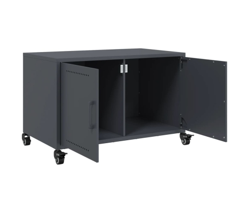 Mueble para TV acero laminado en frío antracita 68x39x43,5 cm