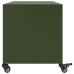 Mueble de TV de acero verde oliva 68x39x43,5 cm