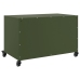 Mueble de TV de acero verde oliva 68x39x43,5 cm