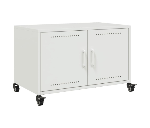 Mueble para TV acero laminado en frío blanco 68x39x43,5 cm