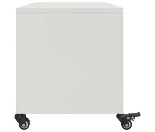 Mueble para TV acero laminado en frío blanco 68x39x43,5 cm