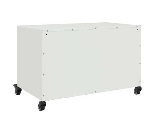 Mueble para TV acero laminado en frío blanco 68x39x43,5 cm