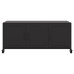 Mueble para TV acero laminado en frío negro 100,5x39x43,5 cm