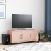 Mueble para TV acero laminado en frío rosa 100,5x39x43,5 cm