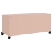 Mueble para TV acero laminado en frío rosa 100,5x39x43,5 cm