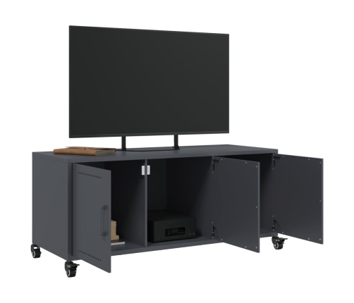 Mueble de TV acero gris antracita 100,5x39x43,5 cm