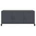 Mueble de TV acero gris antracita 100,5x39x43,5 cm