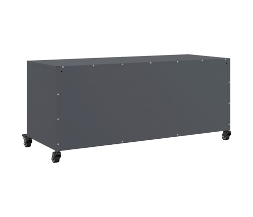 Mueble de TV acero gris antracita 100,5x39x43,5 cm