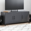 Mueble de TV acero gris antracita 100,5x39x43,5 cm