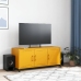 Mueble de TV de acero amarillo mostaza 100,5x39x43,5 cm