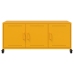 Mueble de TV de acero amarillo mostaza 100,5x39x43,5 cm