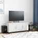 Mueble para TV acero laminado en frío blanco 100,5x39x43,5 cm