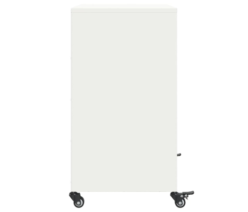 Aparador de acero laminado en frío blanco 68,5x39x72 cm