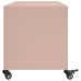 Mueble para TV acero laminado en frío rosa 100,5x39x43,5 cm